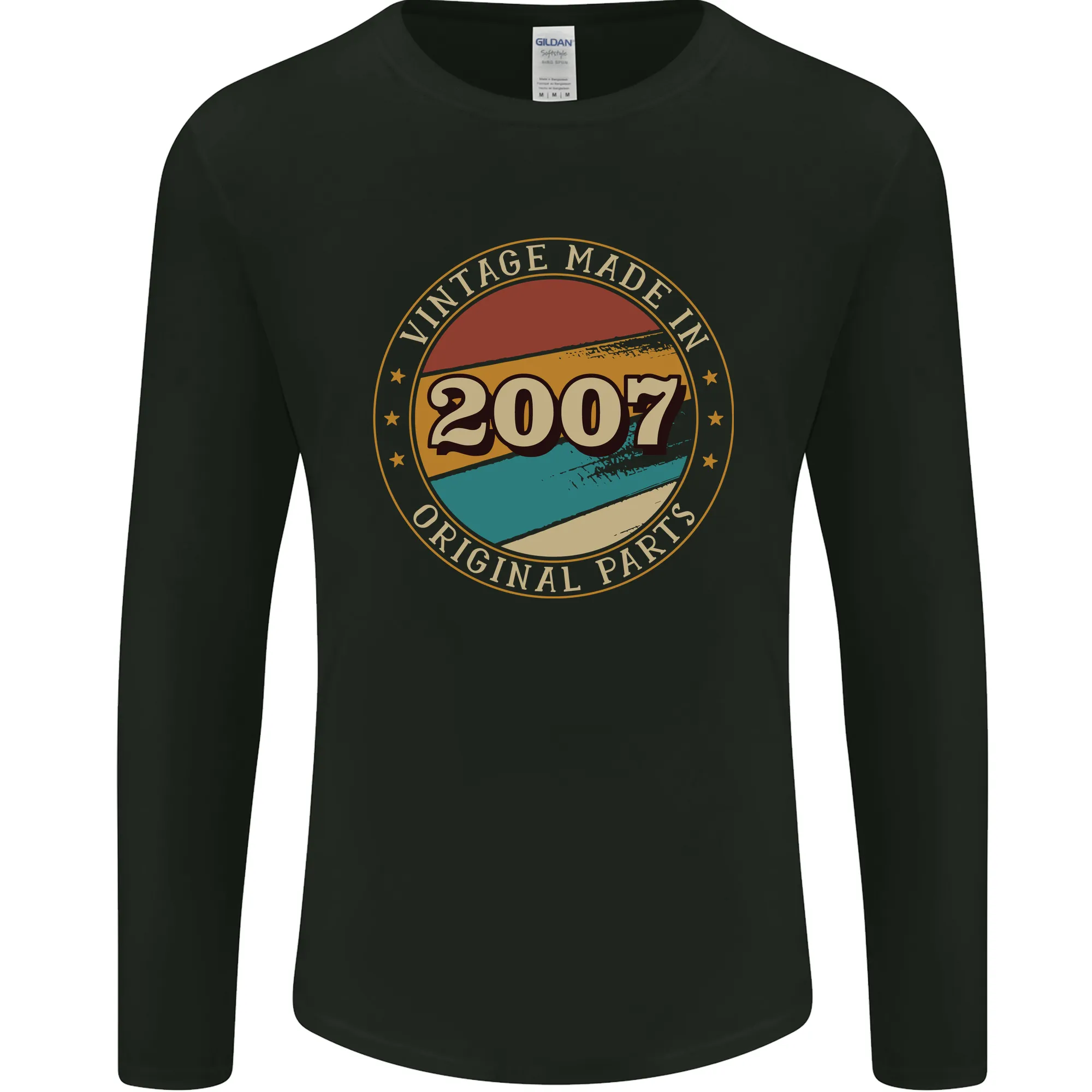 17th Birthday  Vintage Made In 2007 Mens Long Sleeve T-Shirt