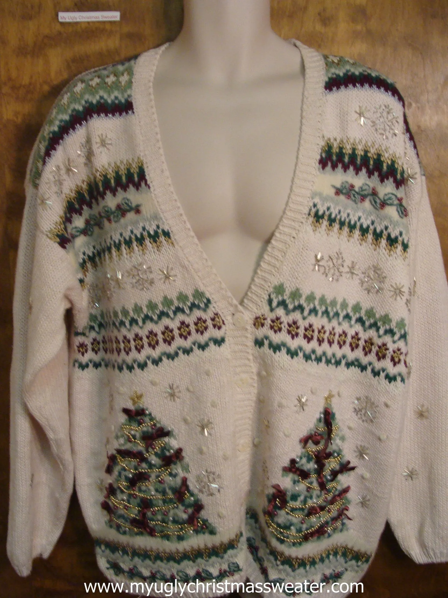 80s Christmas Tree Ugly Christmas Sweater