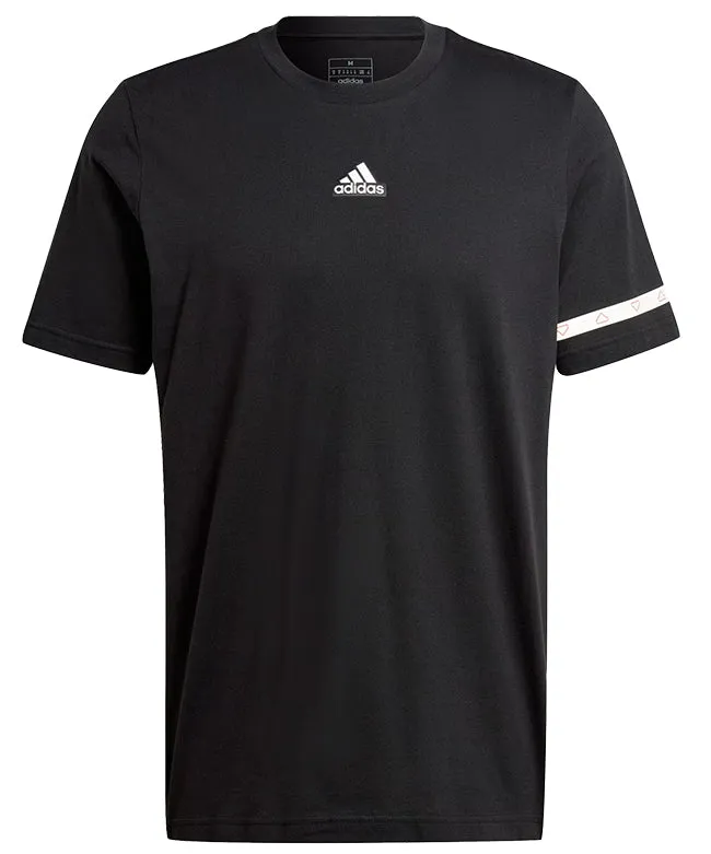 Adidas Mens BL COL Graphic T shirt Black