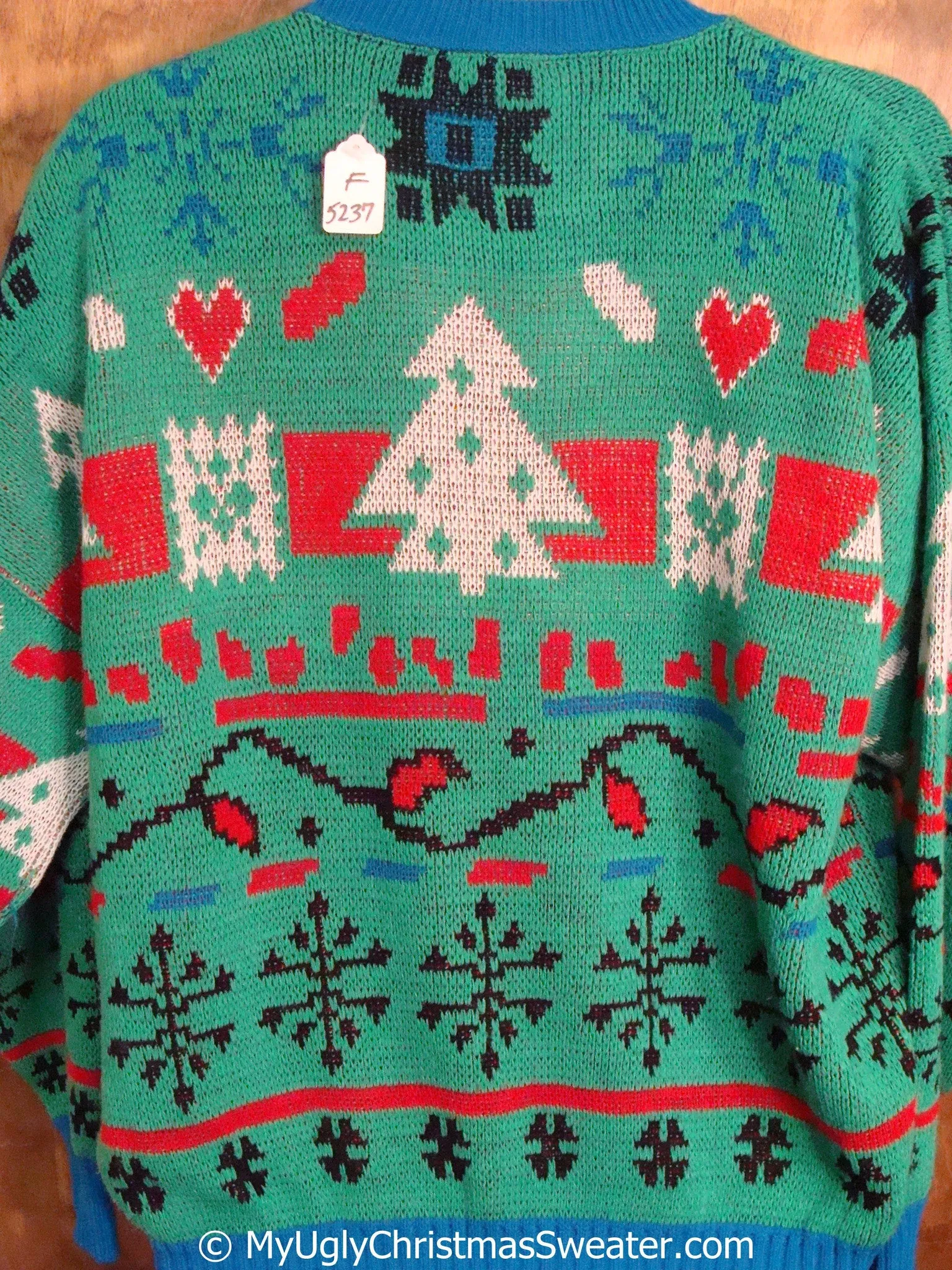 Amazing 80s 2sided Classic Ugly Christmas Sweater Pullover