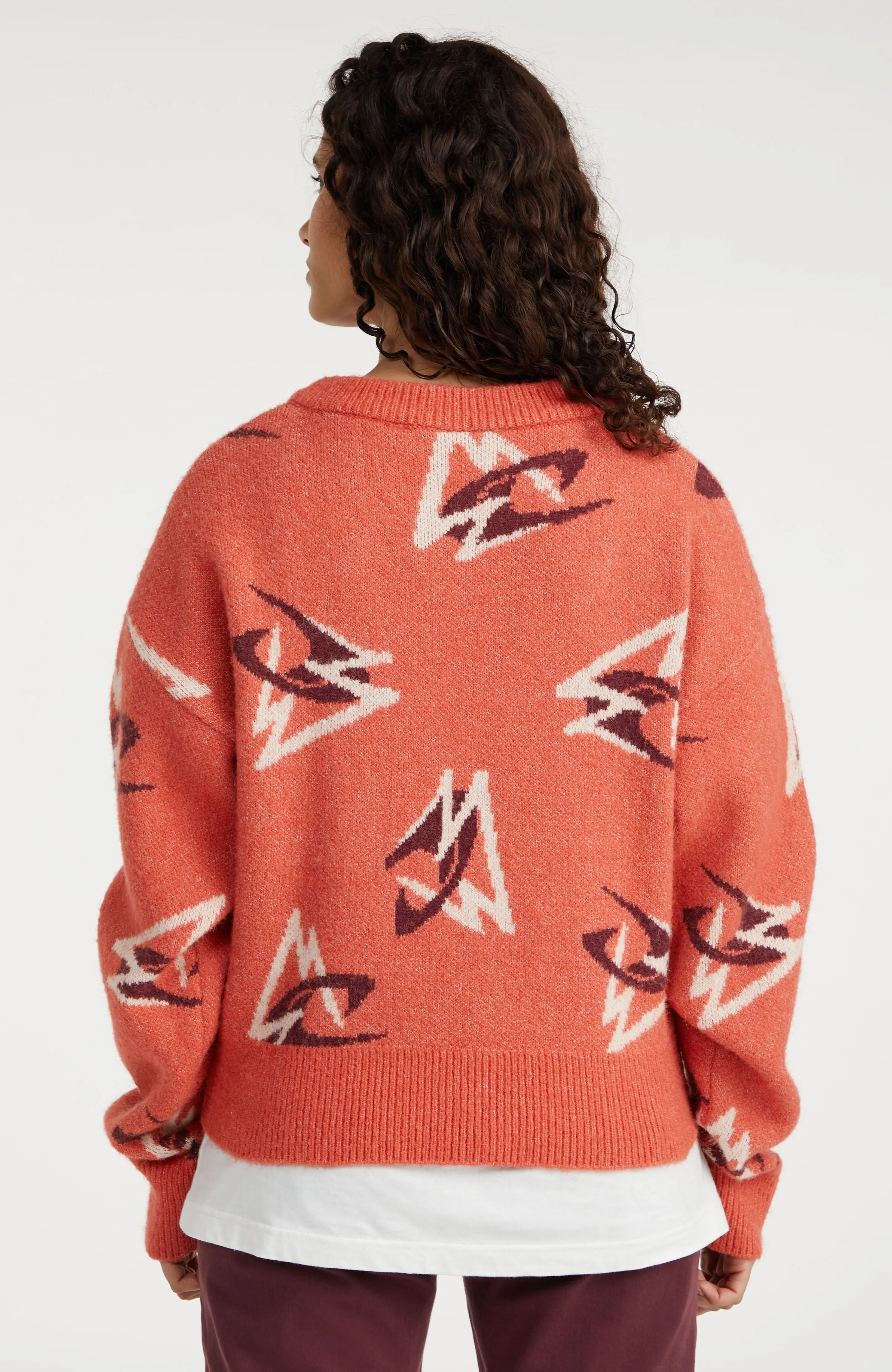 Anchorage Knit Pullover | Red Knit Mountains