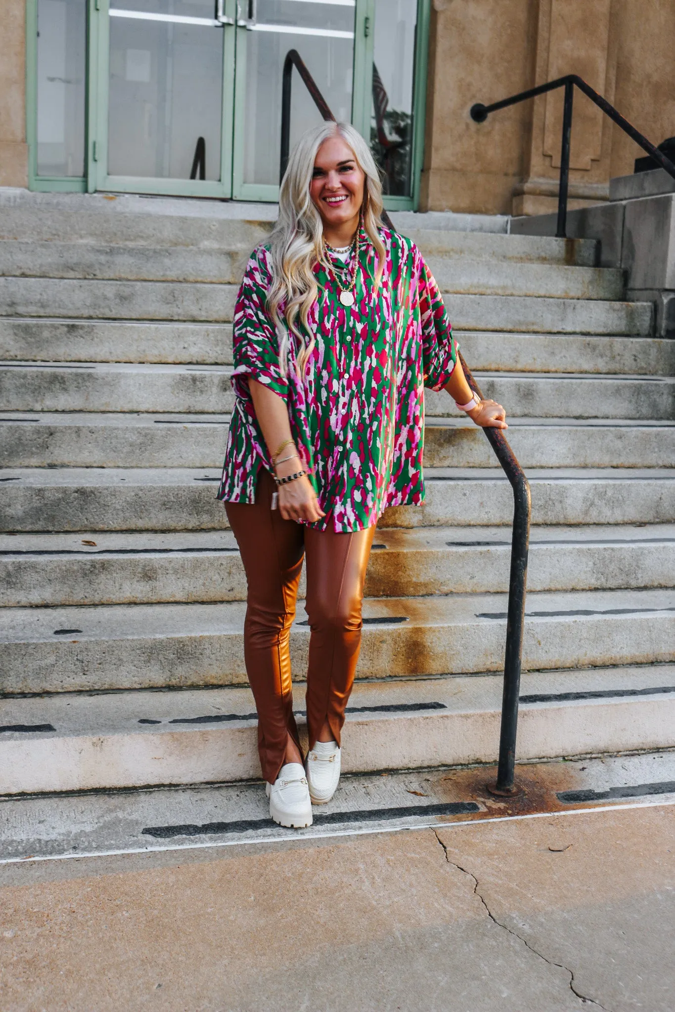 Arizona Berry Forest Green Blouse