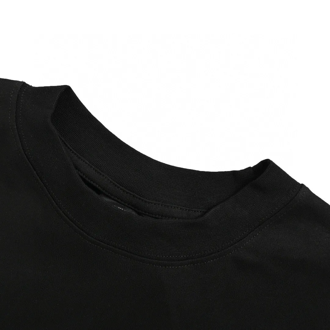 Balenciaga Cracked Logo T-Shirt (Black)