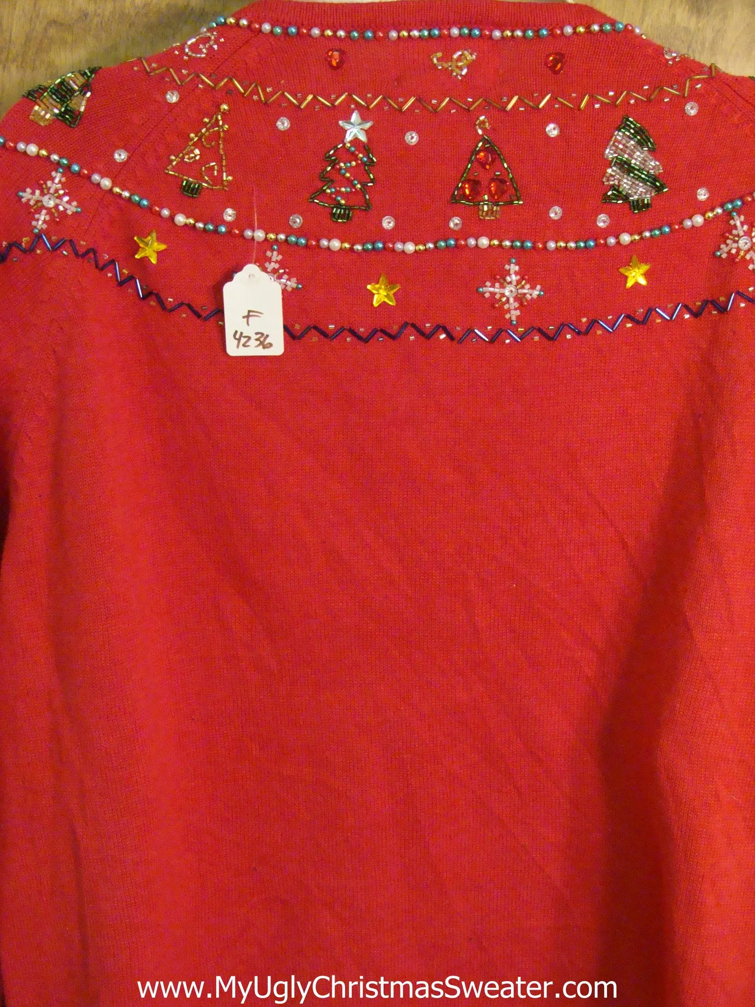 Big Size Bling Red Ugliest Christmas Sweater