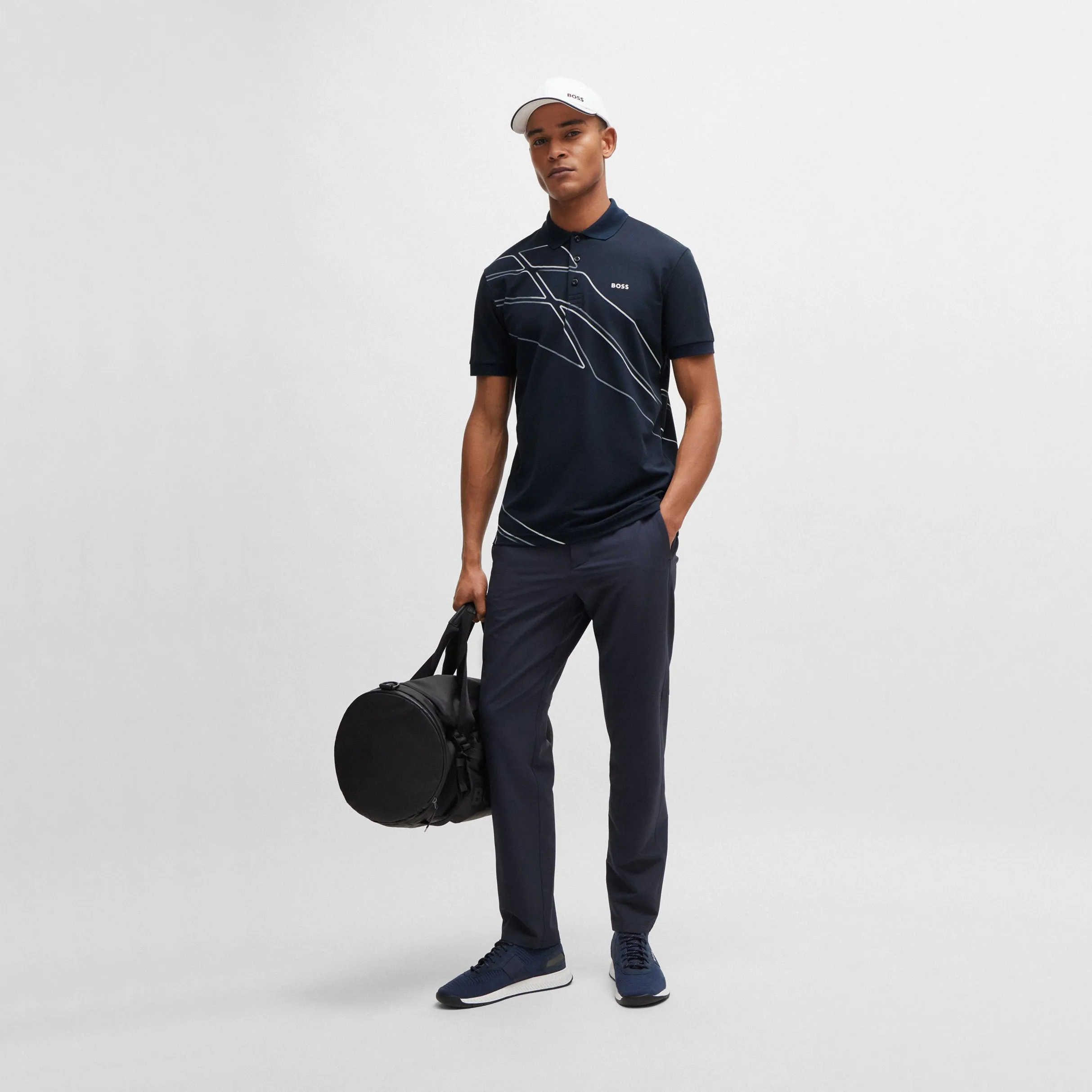 BOSS Paddy 3 Golf Shirt - Dark Blue