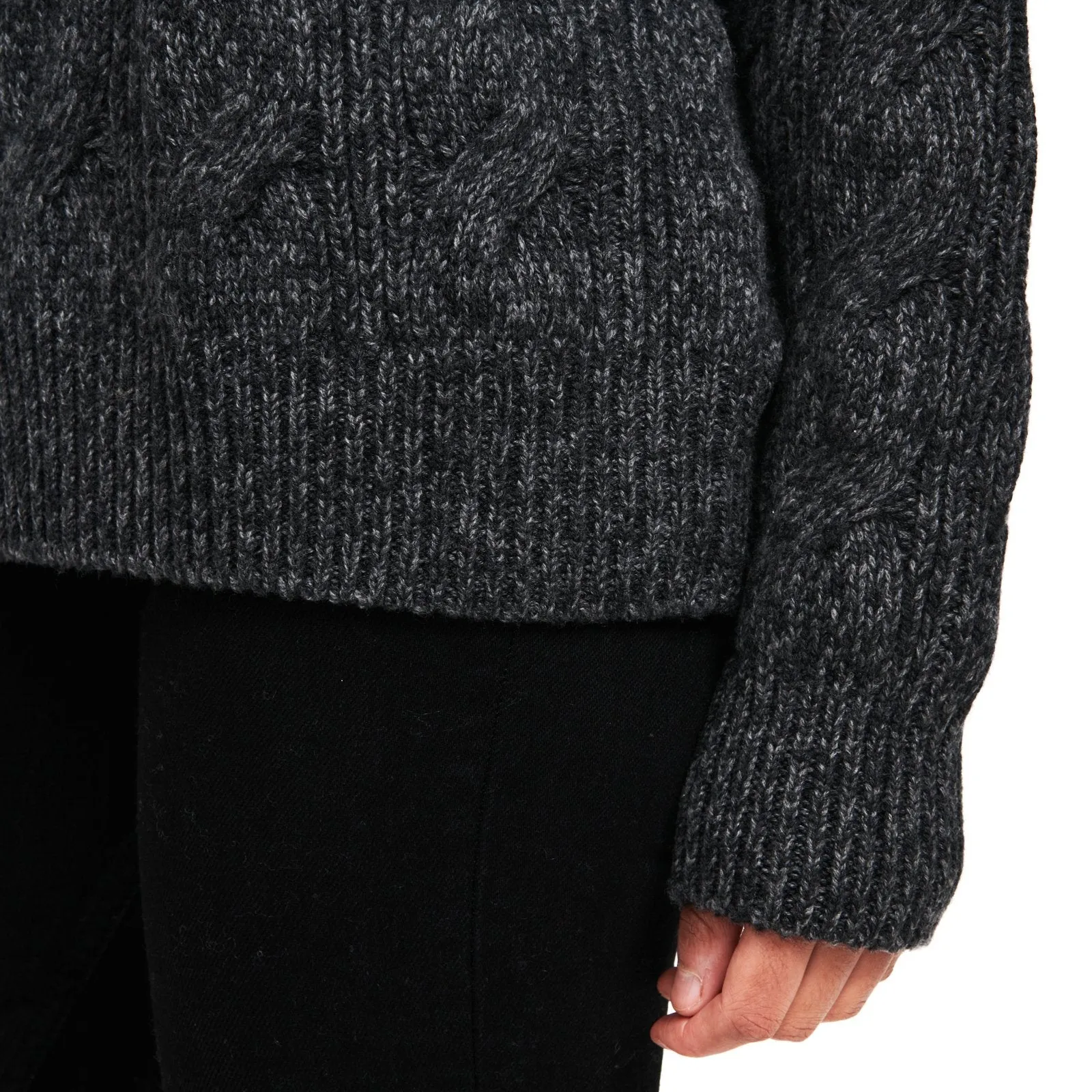 Cable Knit Crewneck Sweater