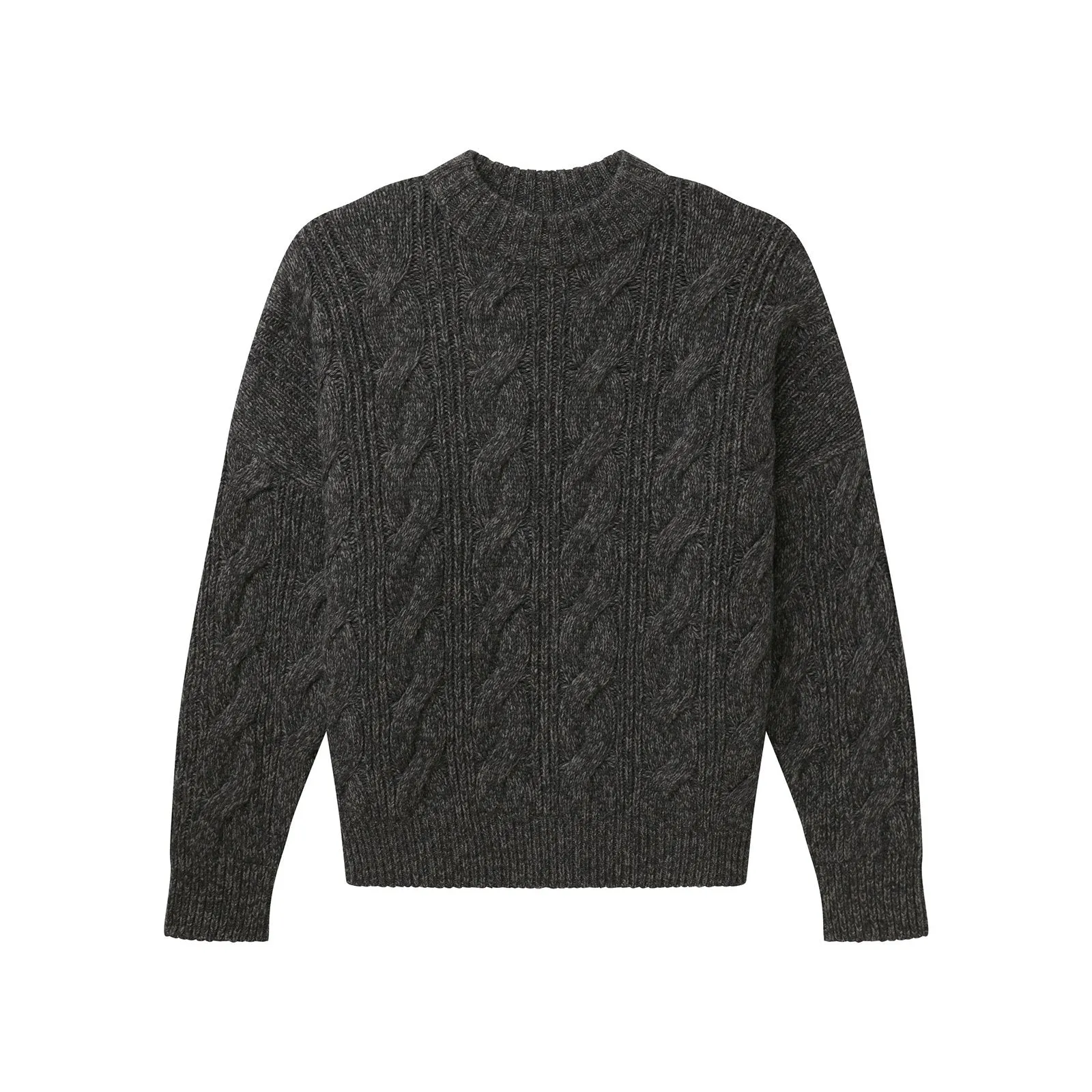 Cable Knit Crewneck Sweater