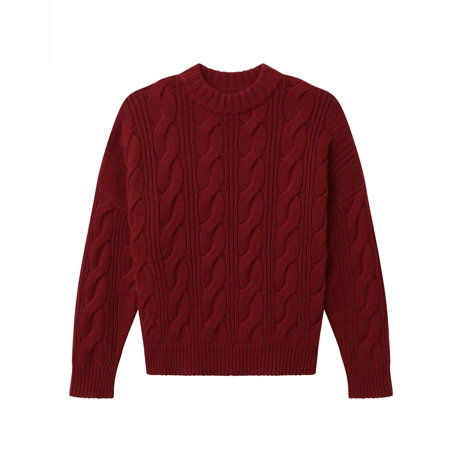 Cable Knit Crewneck Sweater