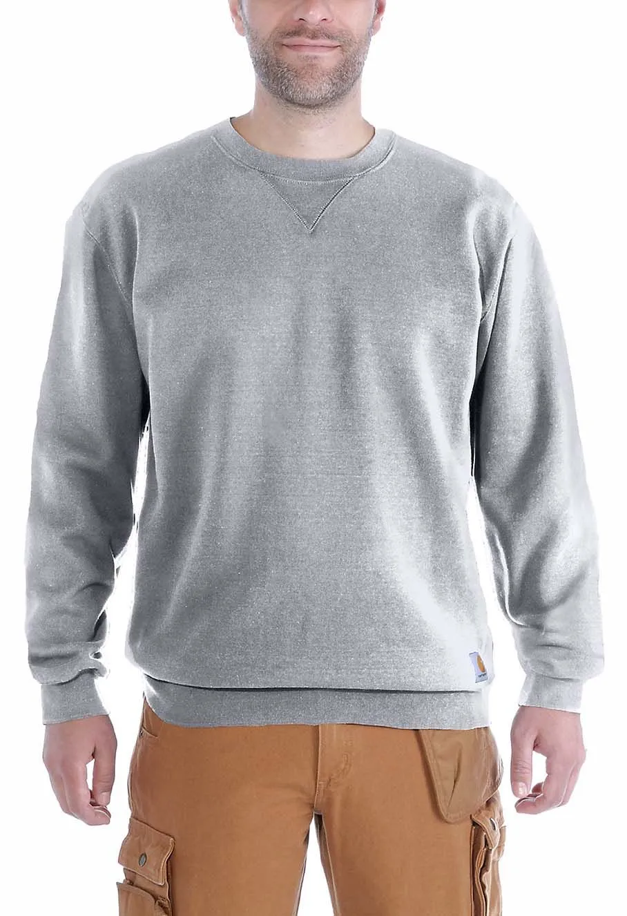 Carhartt&#x20;Work&#x20;Sweater&#x20;Crewneck&#x20;Midweight&#x20;K124&#x20;-&#x20;Light&#x20;Grey