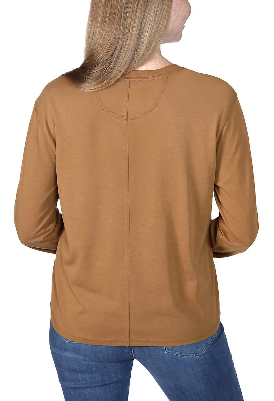 Carhartt&#x20;Work&#x20;T-shirt&#x20;Long&#x20;Sleeve&#x20;Women&#x20;106121&#x20;-&#x20;Brown