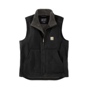 Carhartt&#x20;Work&#x20;Vest&#x20;Washed&#x20;Duck&#x20;Sherpa-Lined&#x20;104277&#x20;-&#x20;Black