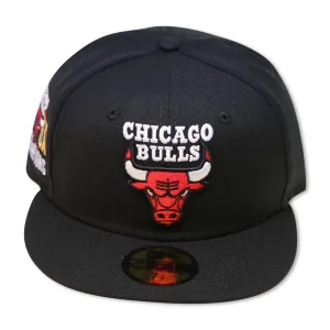 CHICAGO BULLS "6X CHAMPS" NEW ERA 59FIFTY FITTED (LAST DANCE) (PINK BOTTOM)