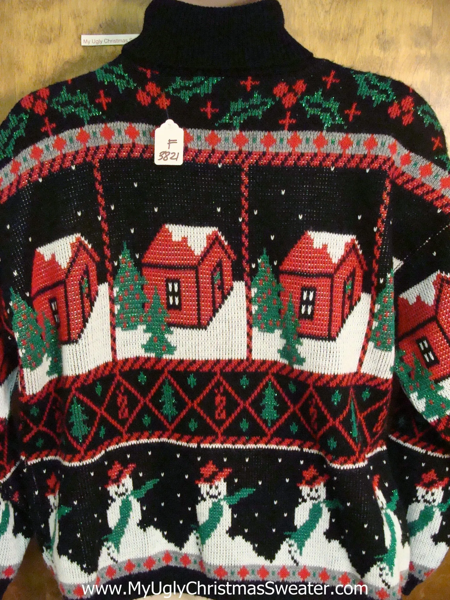 Classic 80s 2sided Ugliest Christmas Sweater Pullover