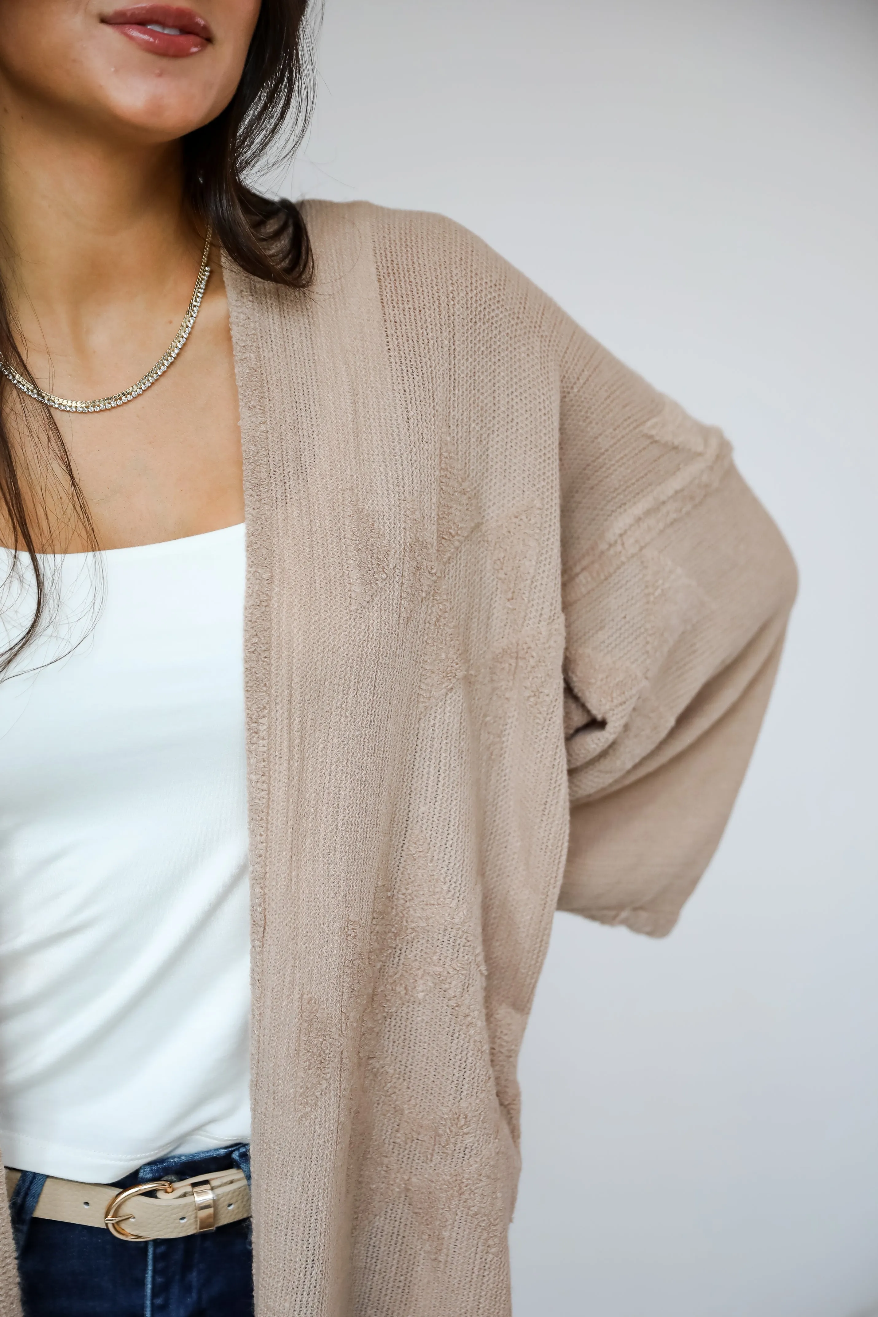 Cozy Inclination Beige Fringe Shawl - DOORBUSTER