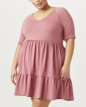 Diana Babydoll Dress | Mauve