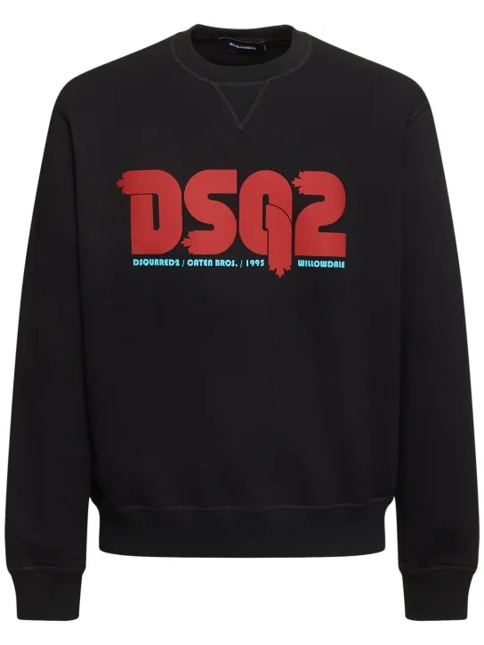 Dsquared2   Cool fit cotton crew sweatshirt 