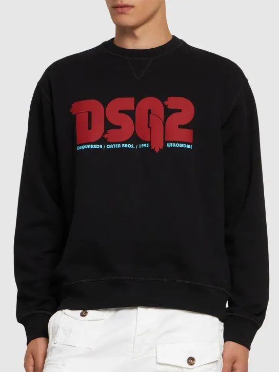 Dsquared2   Cool fit cotton crew sweatshirt 