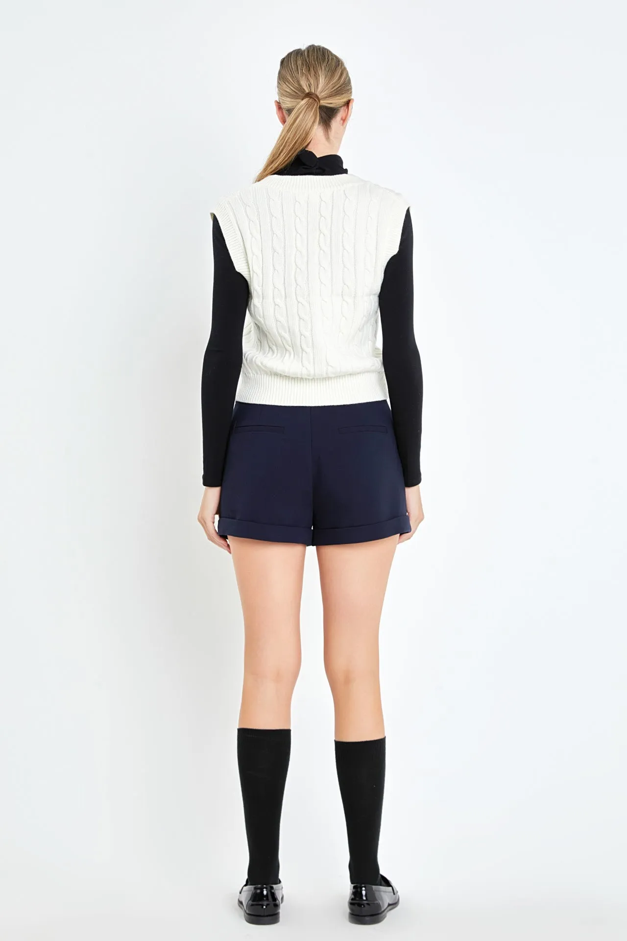 English Factory - Cable Knit Chunky Vest