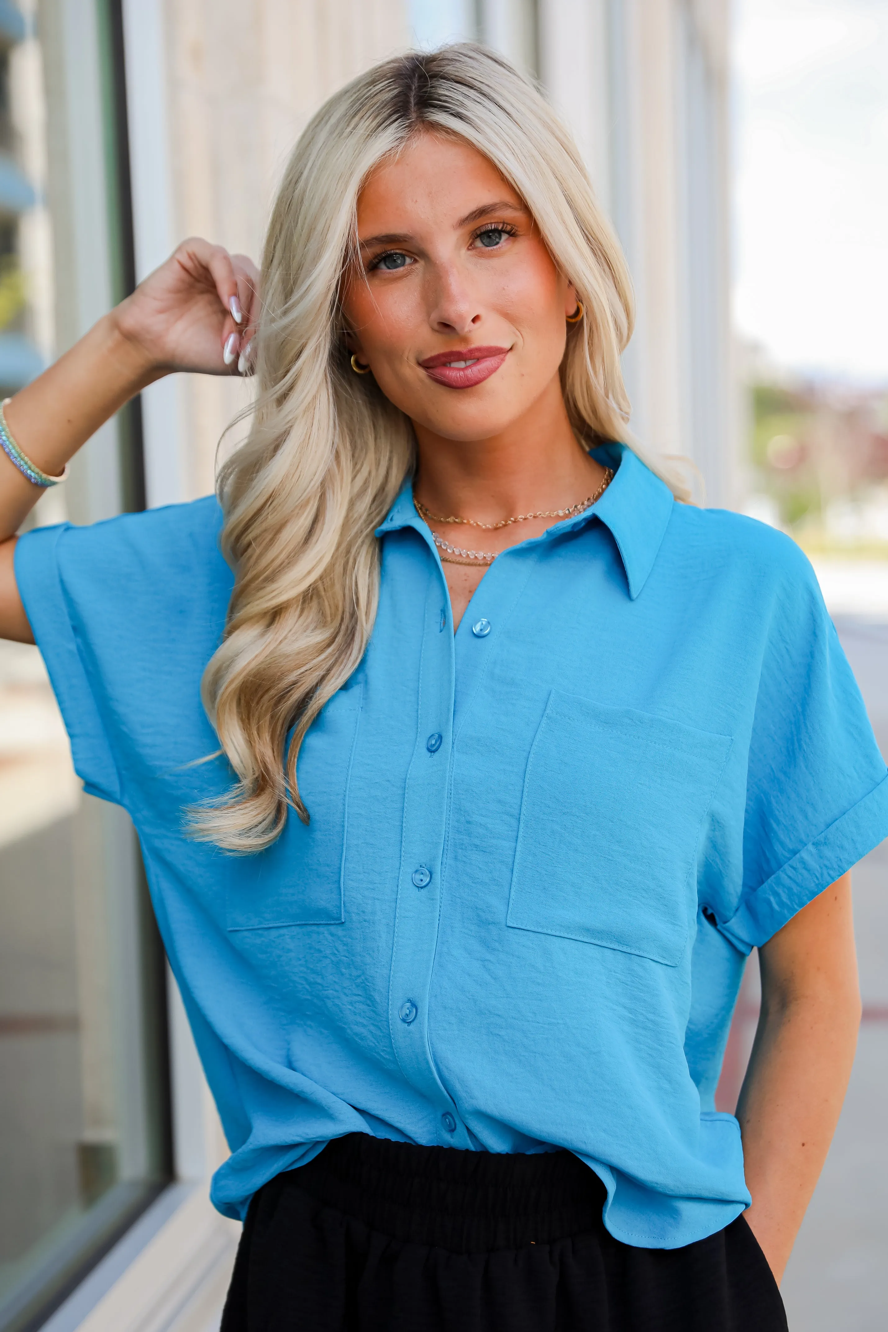 FINAL SALE - Charming Endeavors Blouse - DU DEAL