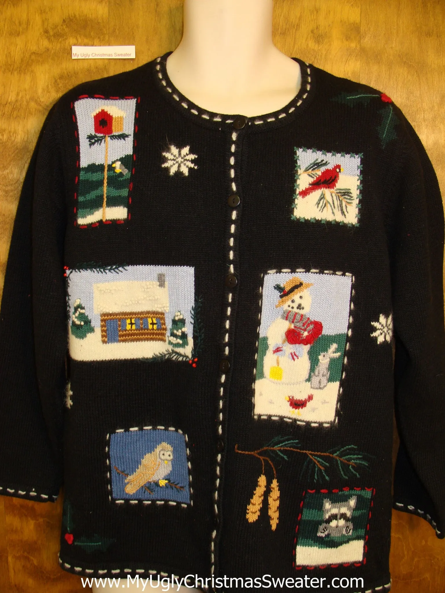 Forest Scenes Ugliest Bad Christmas Sweaters