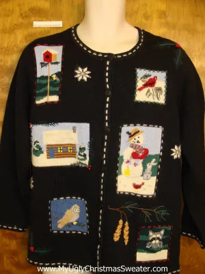 Forest Scenes Ugliest Bad Christmas Sweaters