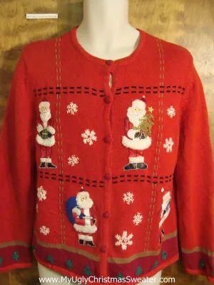 Holiday Santa Tacky Christmas Sweater