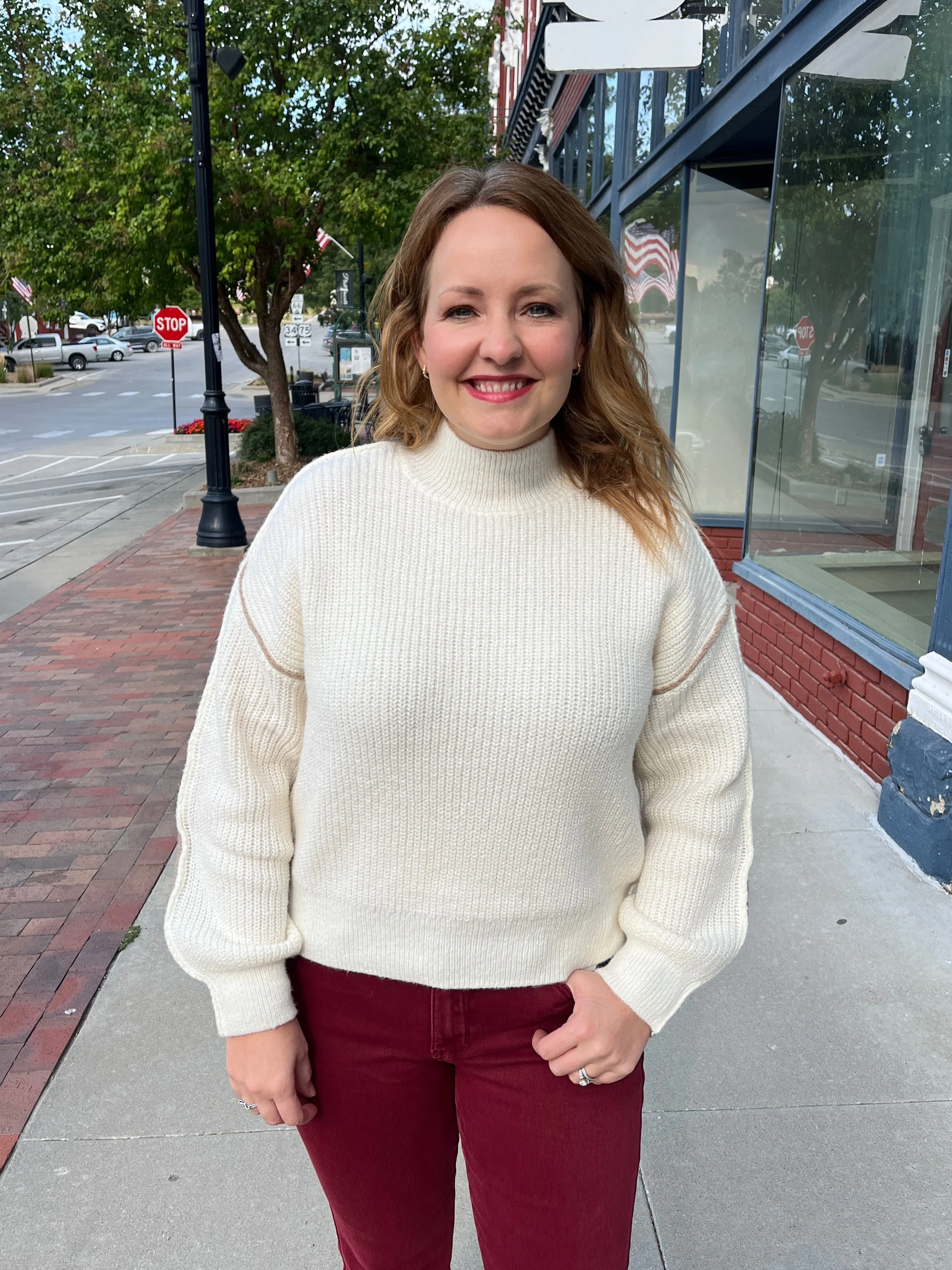 Ivory Beige Sweater