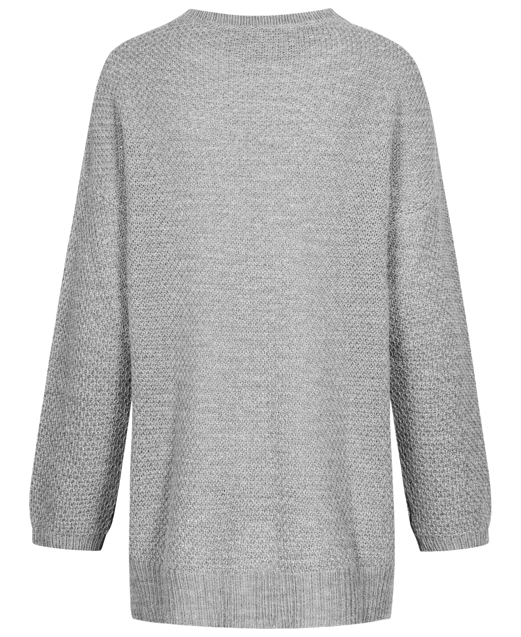 Martina Knit Pullover - Light Grey Melange