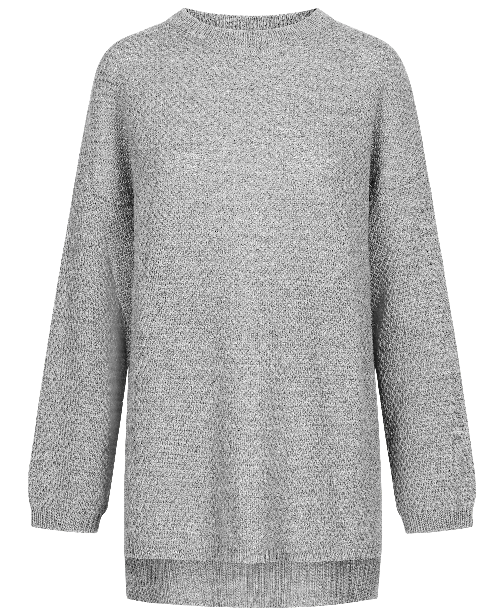 Martina Knit Pullover - Light Grey Melange