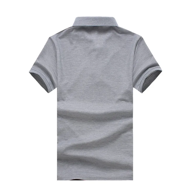 Men Turnover Collar Patchwork Short Sleeves T-Shirt