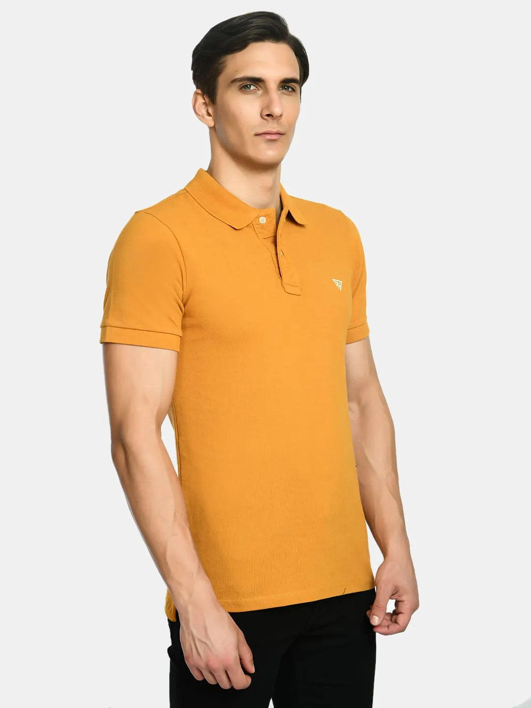 Men's Casual Wear Solid Polo T-Shirt