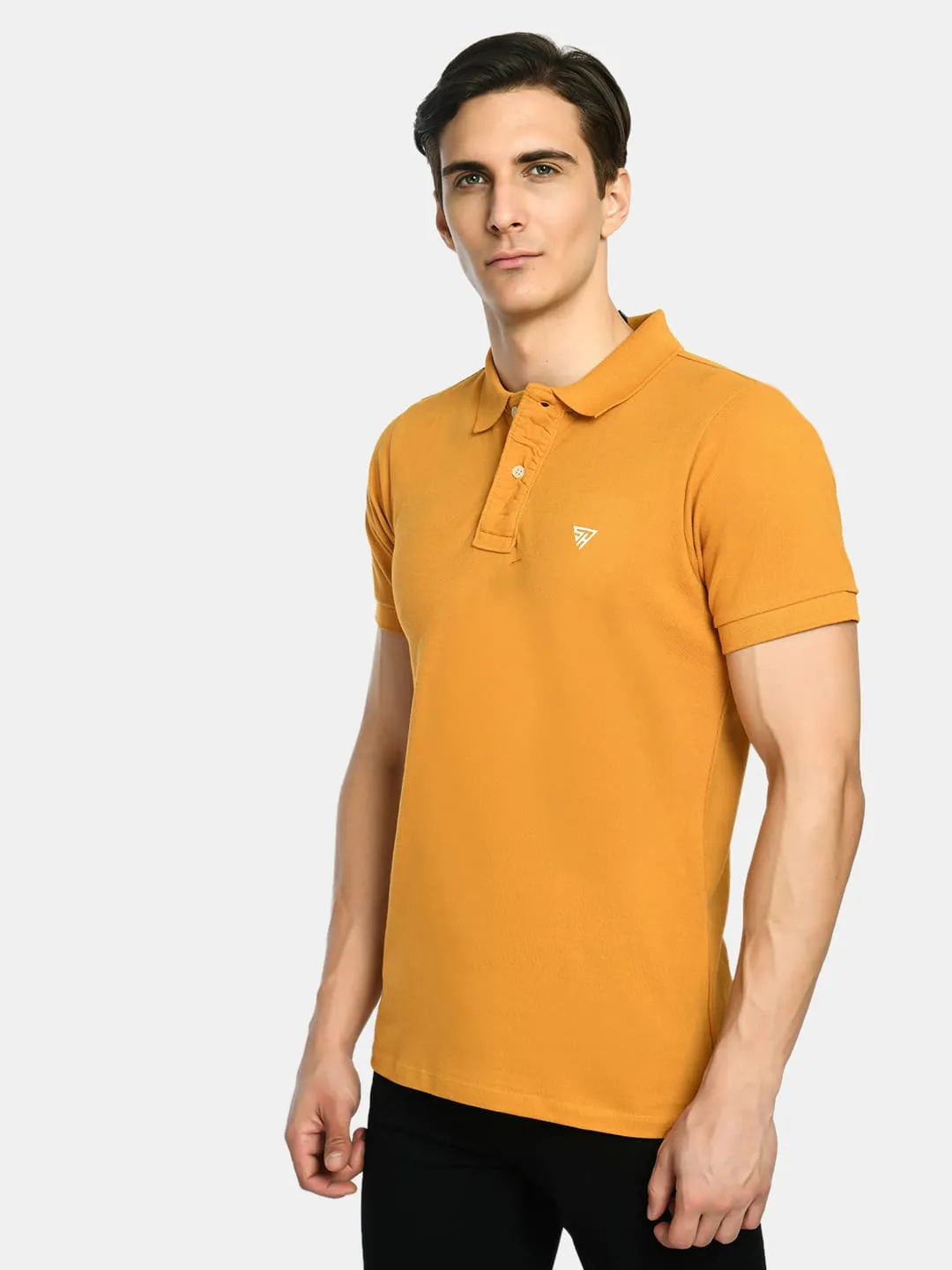 Men's Casual Wear Solid Polo T-Shirt