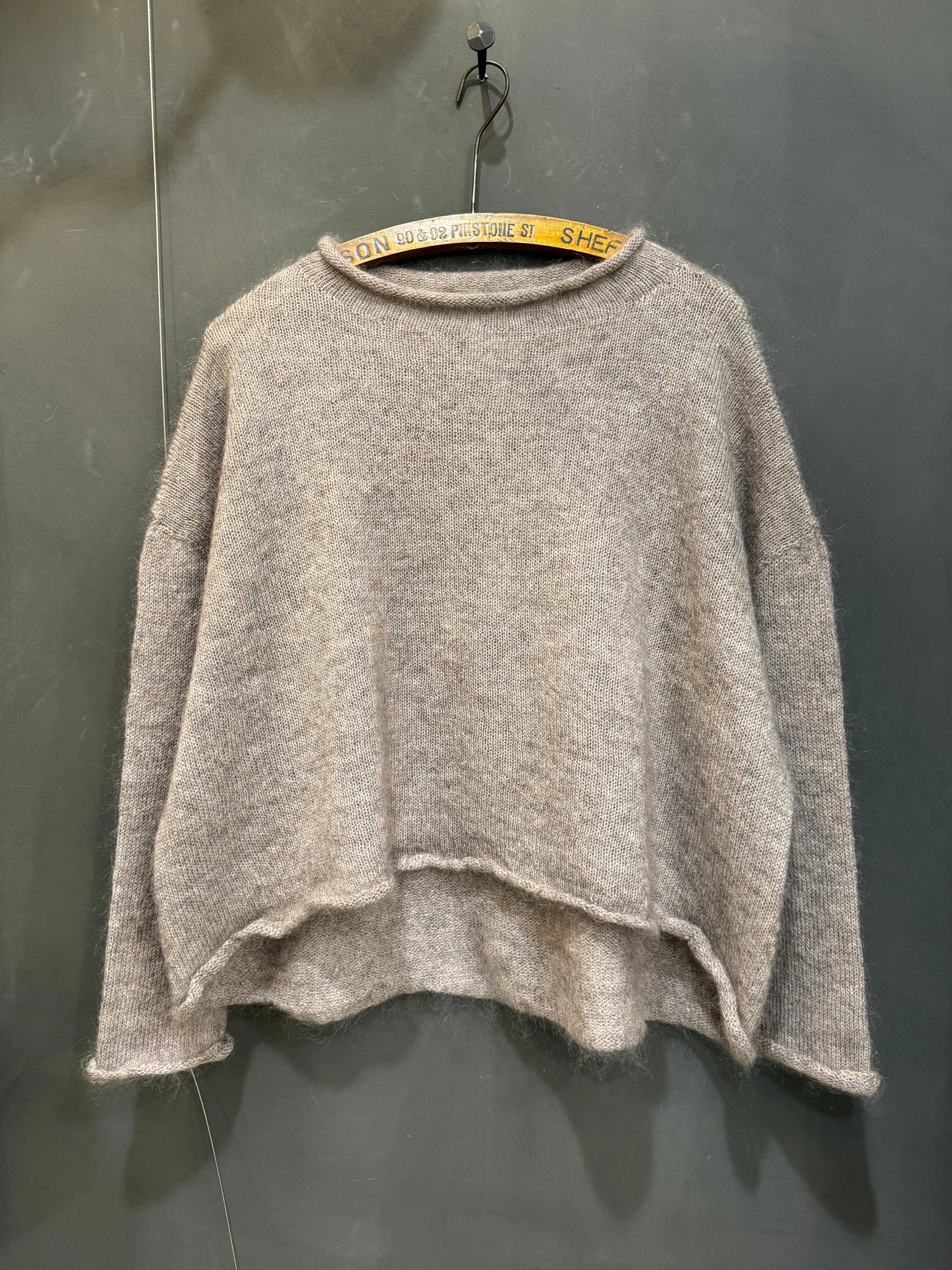 Mohair roll neck jumper