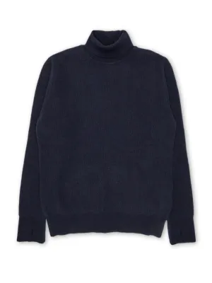 Oliver Spencer Talbot Roll Neck Jumper Hartwell Navy