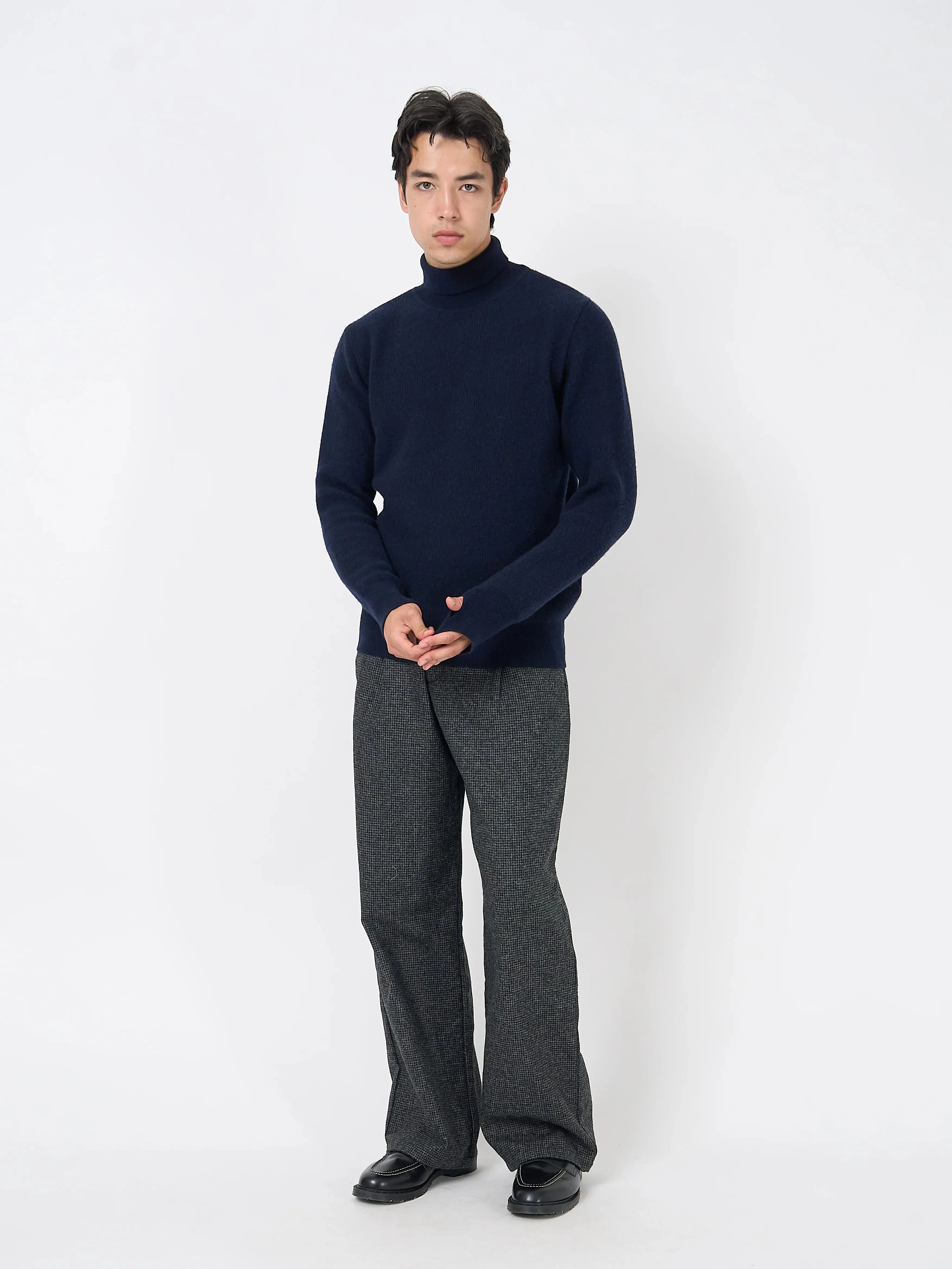 Oliver Spencer Talbot Roll Neck Jumper Hartwell Navy