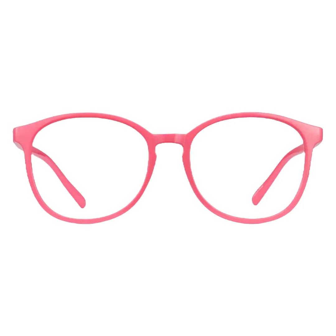 Pink Round Eyeglasses – Stylish, Lightweight, and Comfortable