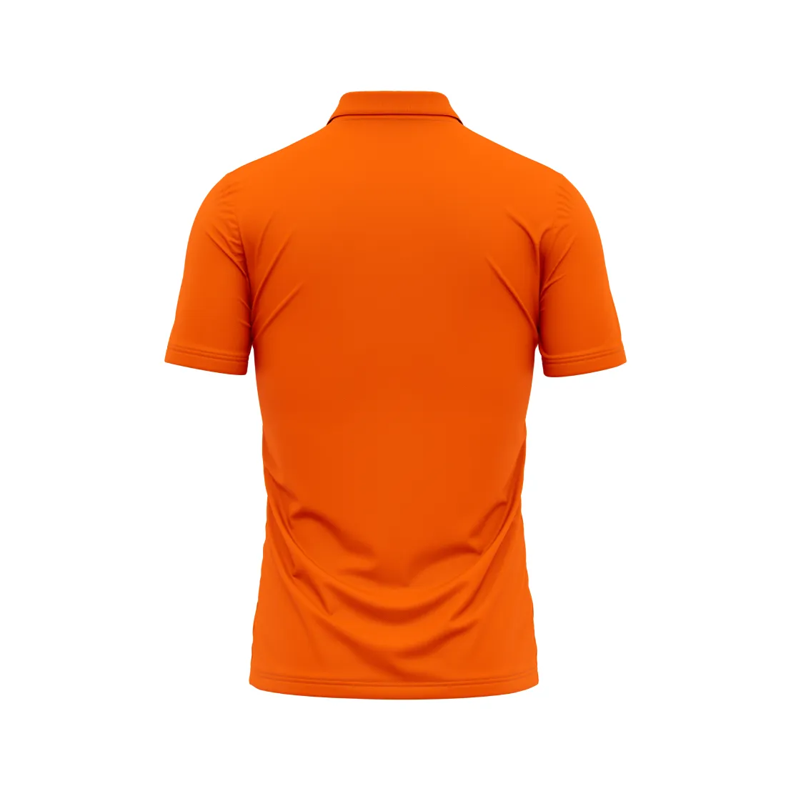 Polo Neck Printed Jersey Orange Design 15