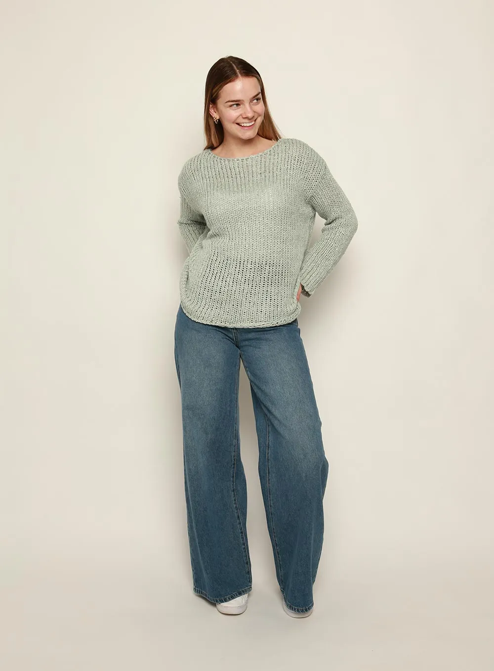 Ramona Knit Jumper-MINT