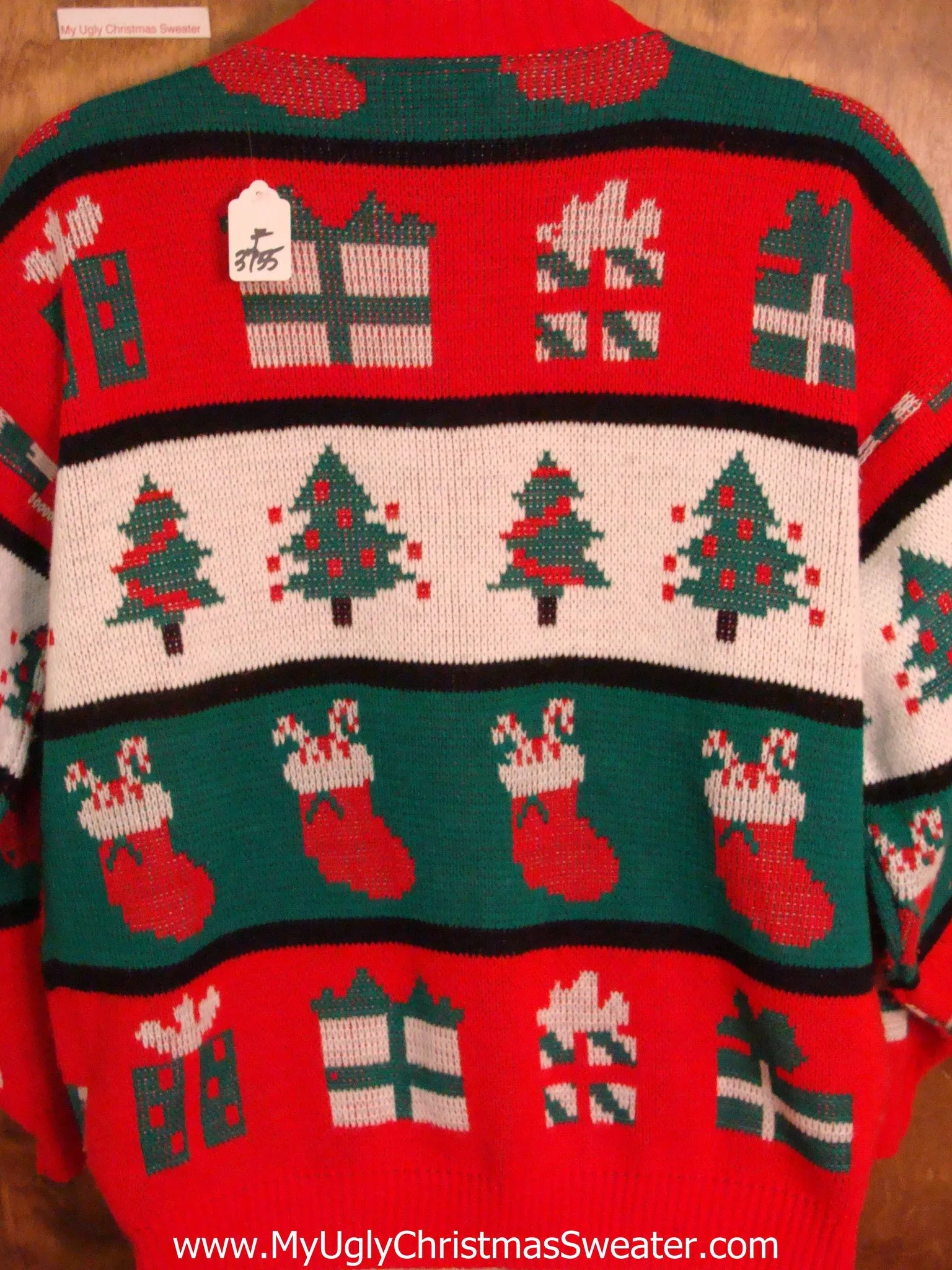 Rare and Fun 80s Ugly Christmas Jumper Cardigan