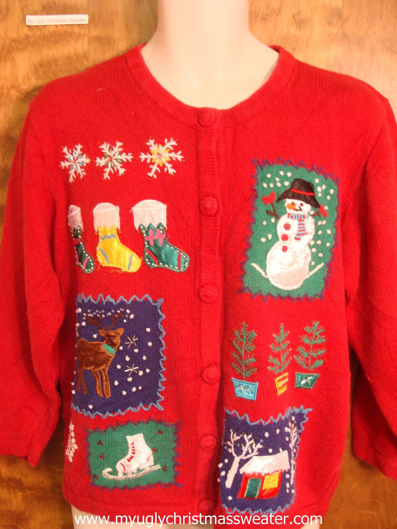 Red Xmas Cute Christmas Sweater