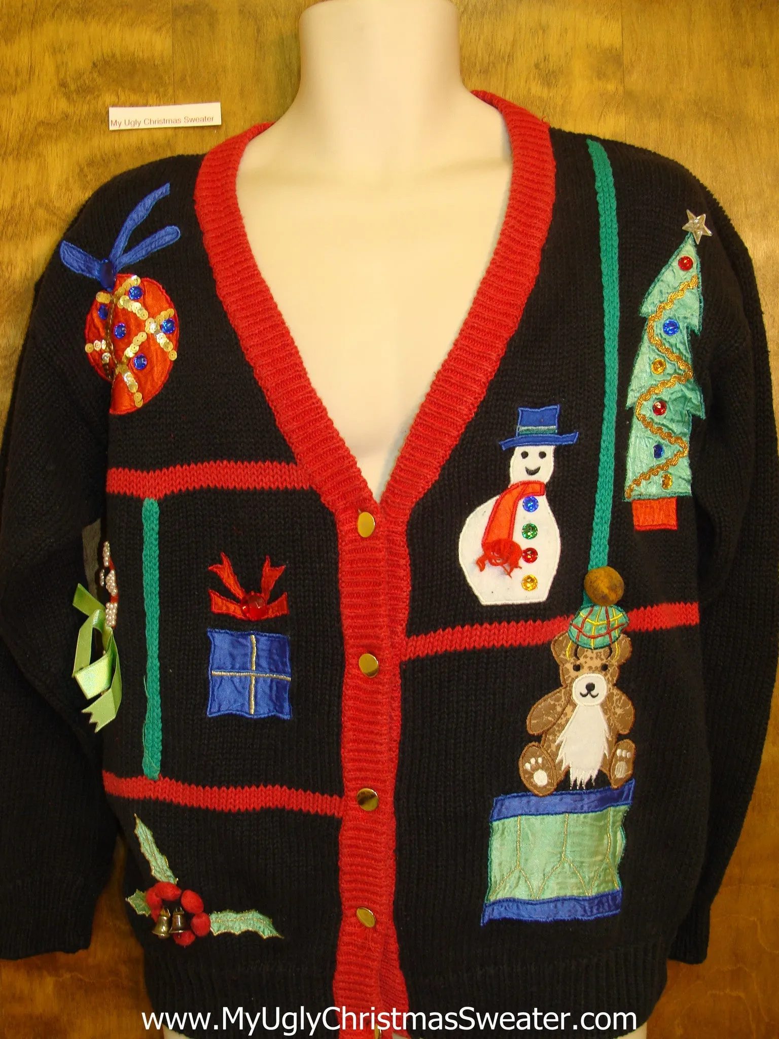 Ridiculous Cardigan Ugliest Bad Christmas Sweaters