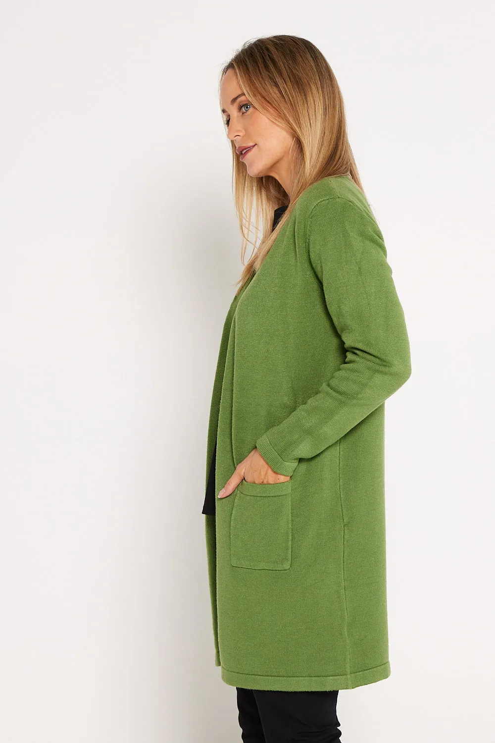 Salima Knit Cardigan - Apple Green