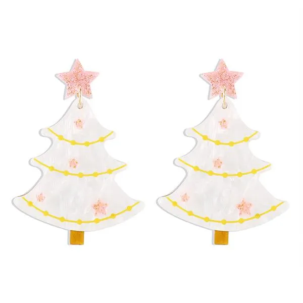 Stylish Acrylic Christmas Tree Earrings 26231619S