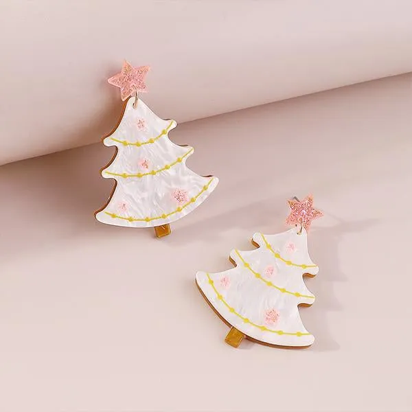 Stylish Acrylic Christmas Tree Earrings 26231619S