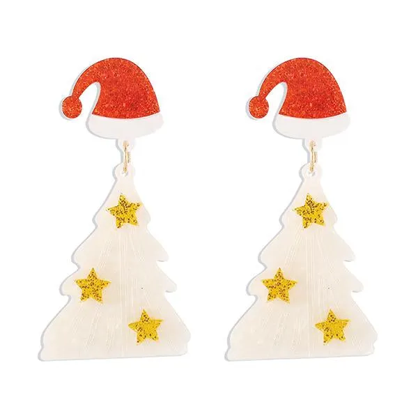 Stylish Acrylic Christmas Tree Earrings 26231619S