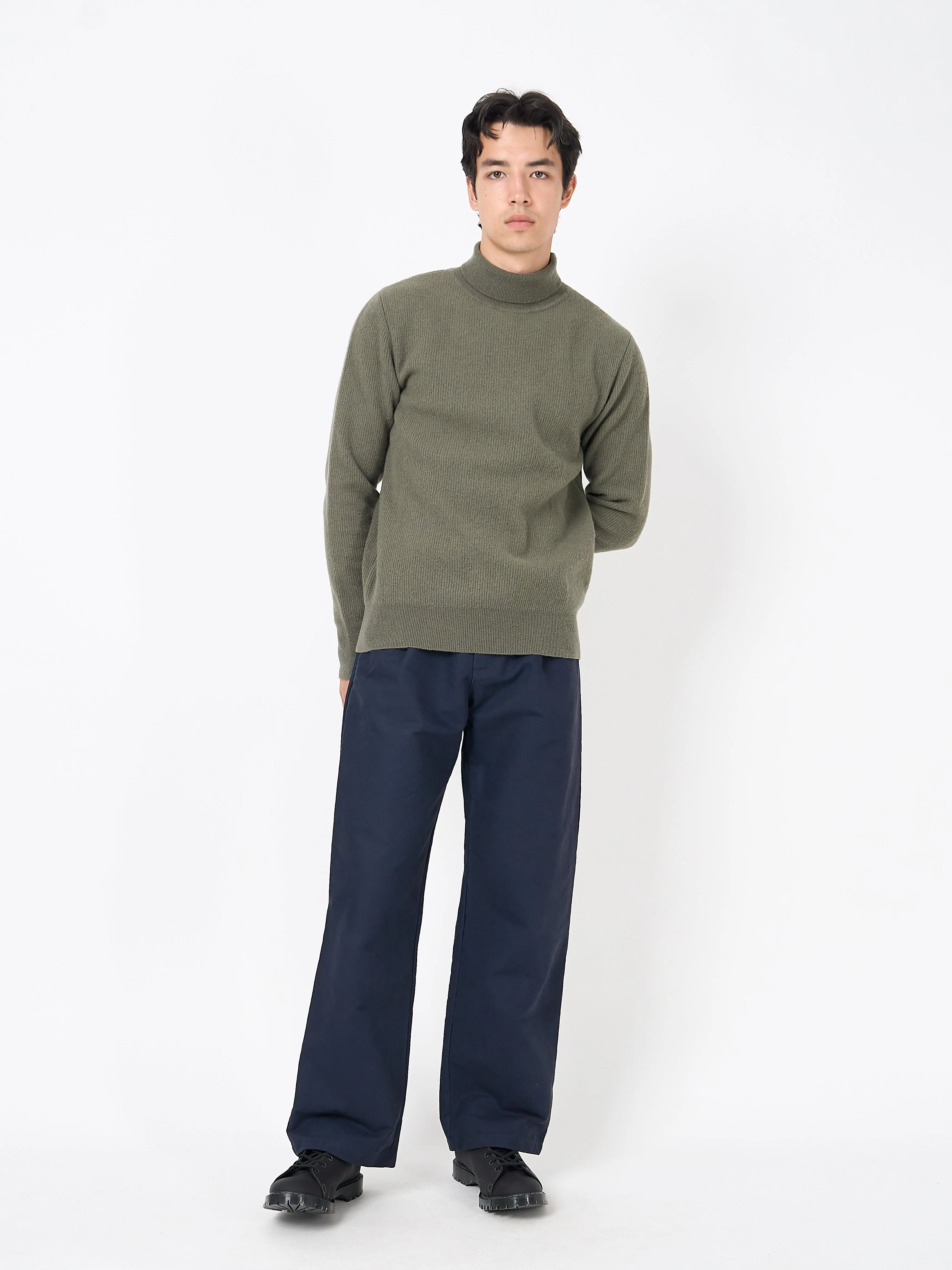 Talbot Roll Neck Jumper Hartwell Sage Green