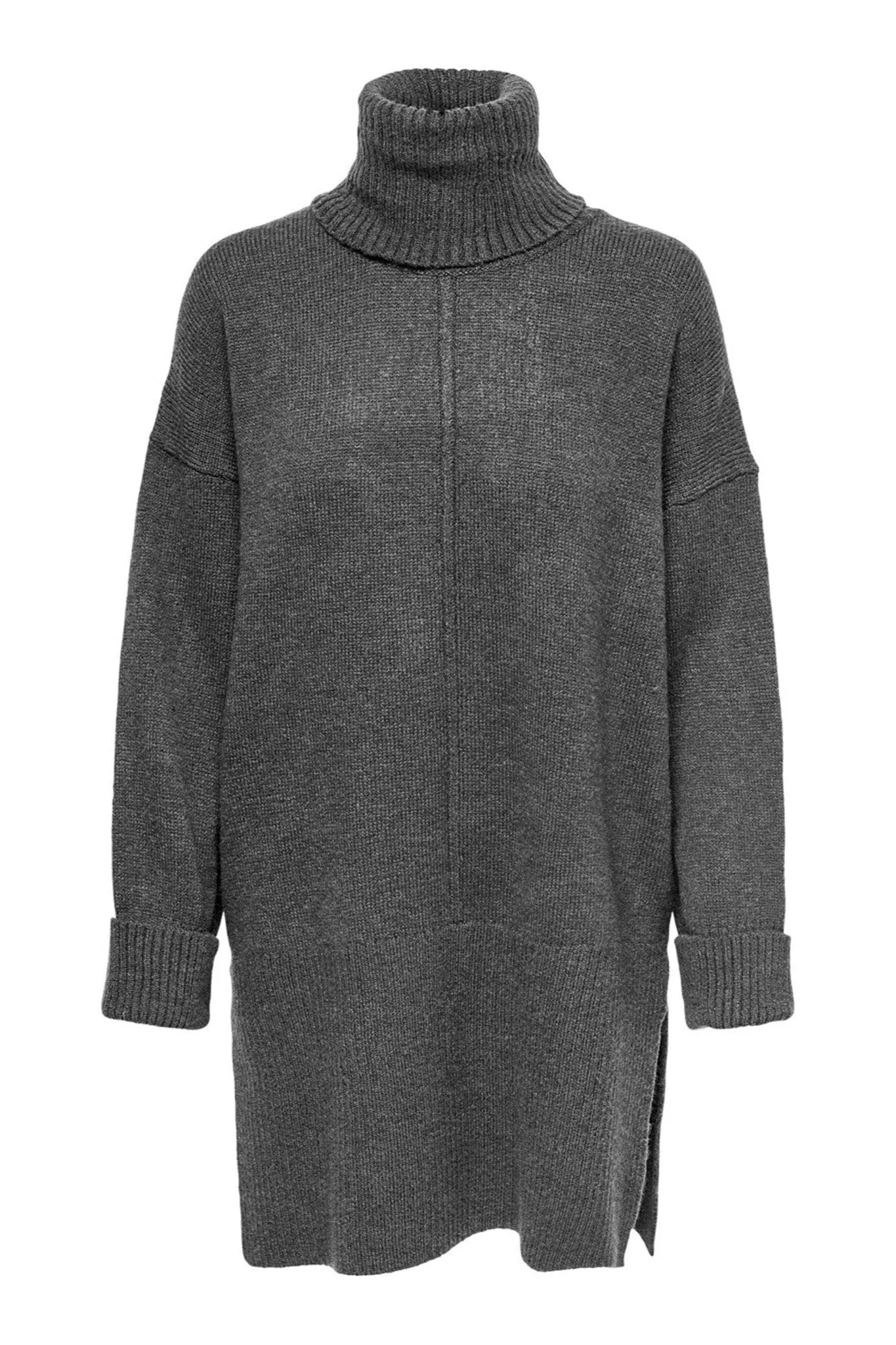 Tatiana Roll Neck Pullover - Dark Grey