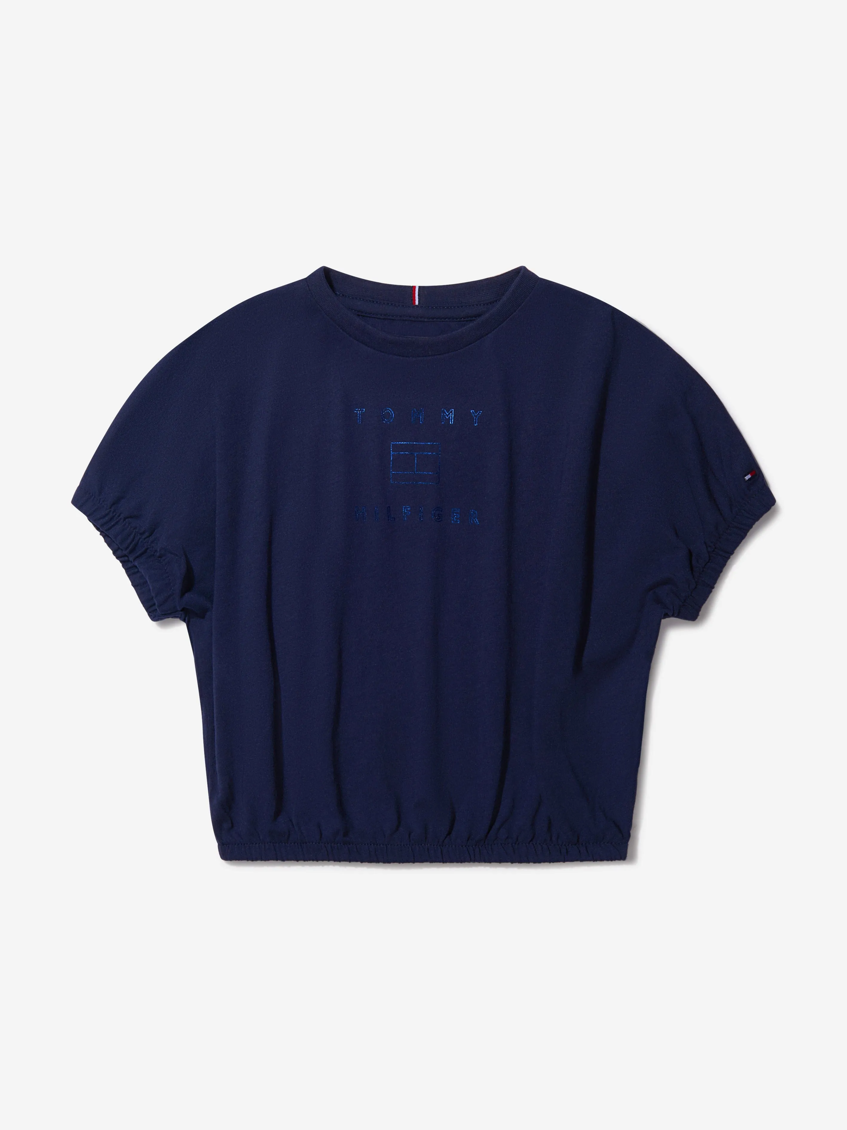 Tommy Hilfiger Girls Organic Cotton Logo T-Shirt