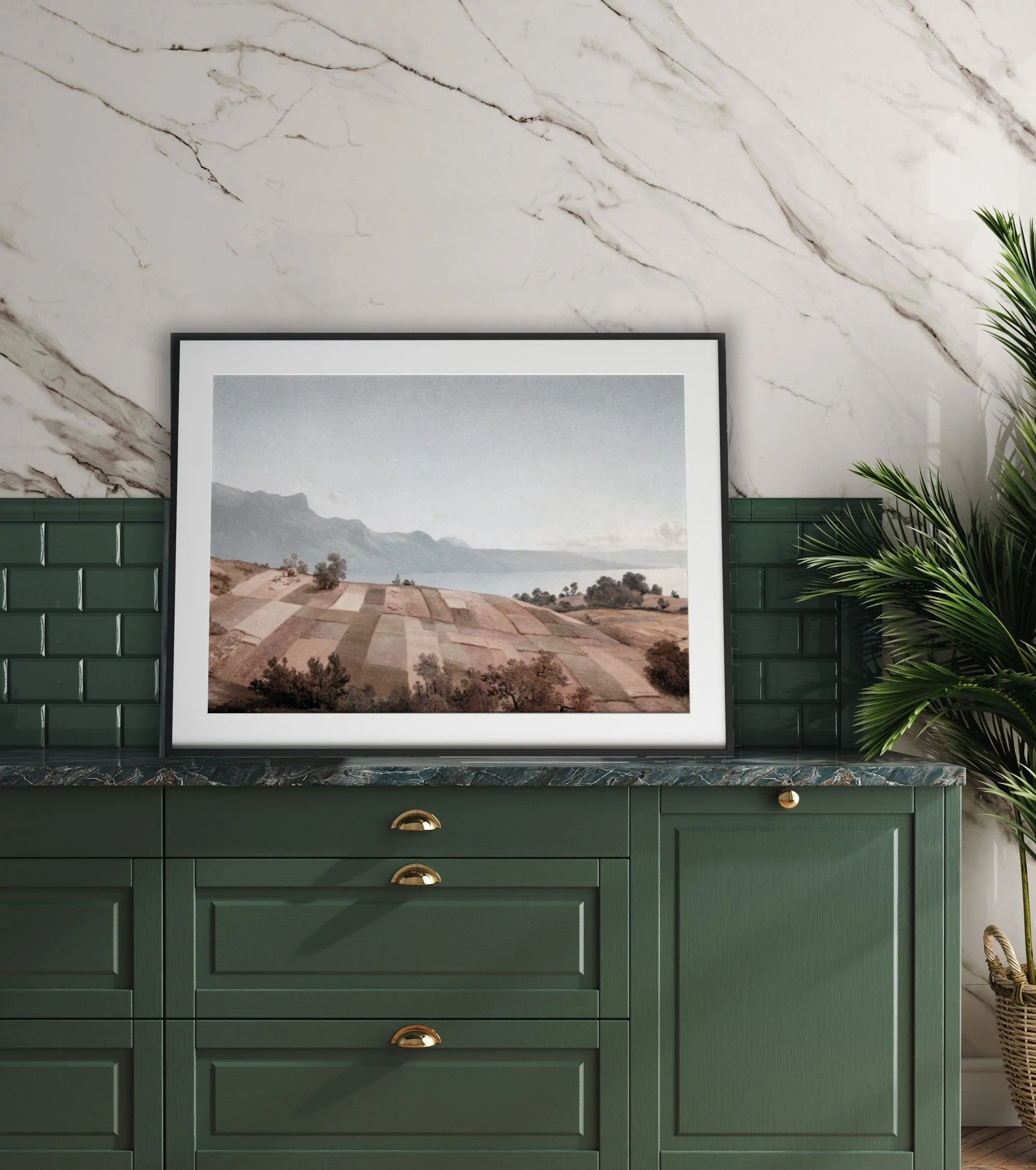 Vintage Landscape Field Wall Art