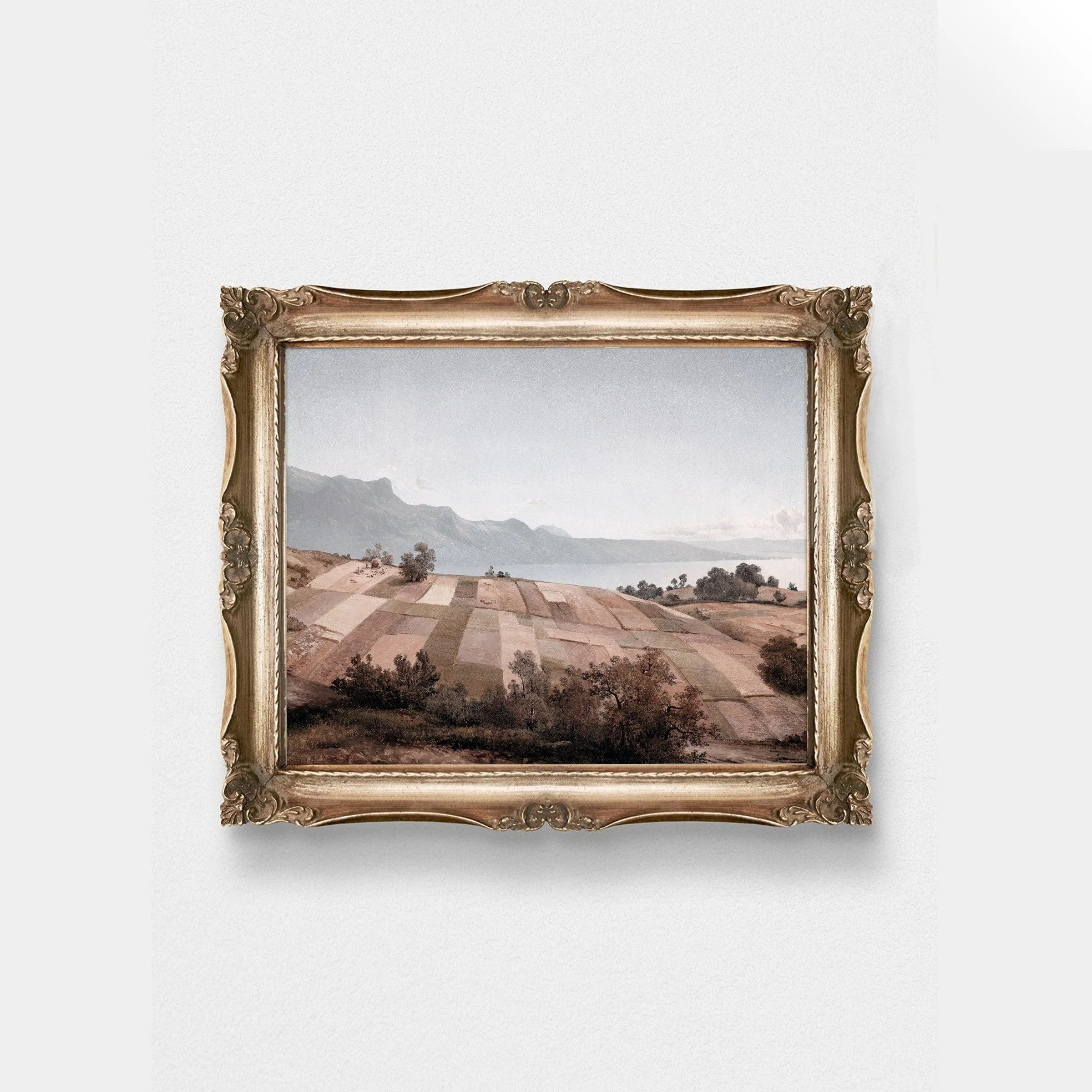 Vintage Landscape Field Wall Art